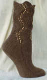 Buffalo Beaded Socks - view from right