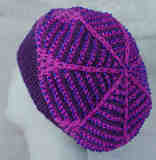 Beaded Diamond Mosaic Hat - back view