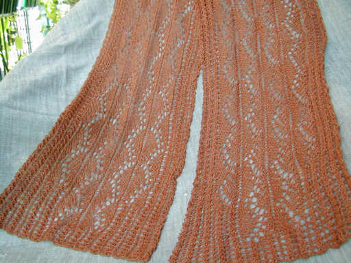 Pillared Archways Lace Scarf in Jaggerspun Zephyr