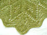 Get an Edge to Start Shawl - detail of mitered tip