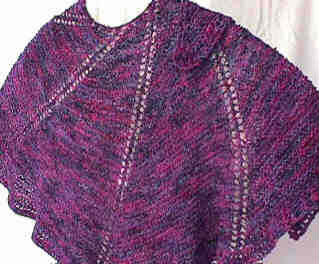 Spiral Nebula Shawl - back view