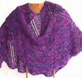 Spiral Nebula Shawl - front view