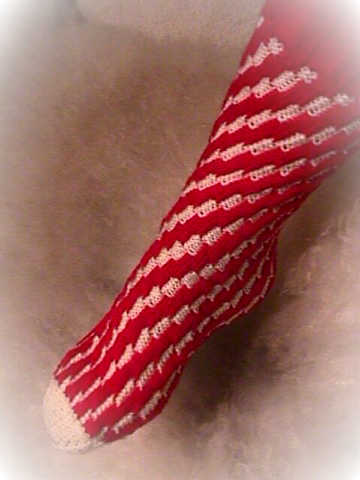 Peppermint Sticks Tube Socks