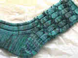 Bead Ribbed Socks