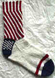 Patriotic Bead Striped Socks