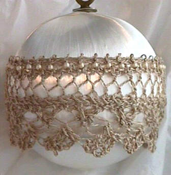 Satin and Lace Ornament