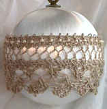 Antique Satin and Lace Ornament