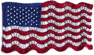 Mini Lace and Beaded Flag Mini Lace and Beaded Flag
