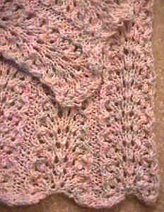 Elegantly Simple Baby Blanket complex-looking pattern that is easier to knit than it looks