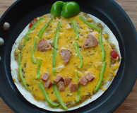 Jackie-O-Lantern Open Wrap Pizza