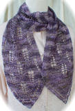 My Beading Heart Scarf - worn wrapped around neck