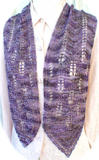 My Beading Heart Scarf - worn full length