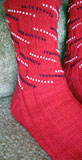 Patriotic Bead Striped Socks