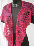 Loganberry Crescent Lace Shawl