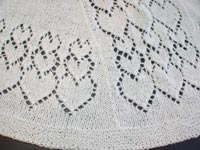 detail panel from Cascading Hearts Faroese Shawl