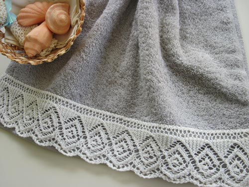 Lace-edged Towel