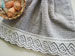 Spiraling Diamonds Lace Edged Towel  knitting pattern