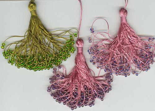 beaded tassels by Linda Michaluk