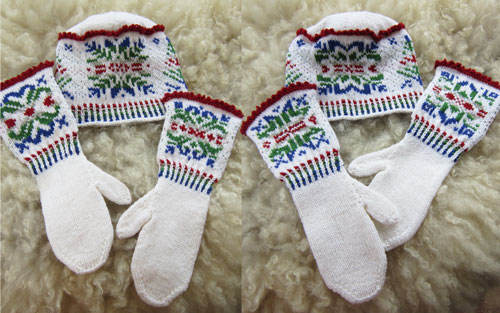 No Two Alike Snowflakes Mittens and Hat