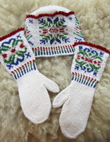 No Two Alike Snowflakes Hat and Mittens set