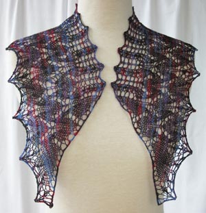 V-Start worn as a bolero scarf