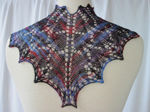 back view of V-Start bolero scarf