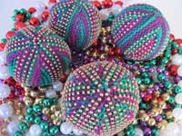 Mardi Gras Beaded Stress Balls