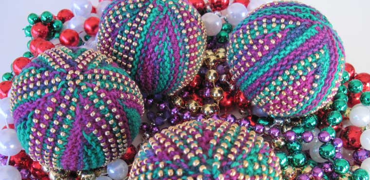 Mardi Gras Beaded Stress Balls