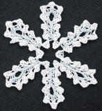 Lacyflake knitted snowflake