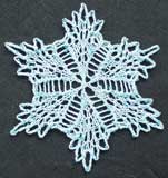 Lacyflake #1 knitted snowflake doily