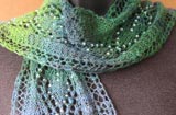 Spring Raindrops Lace Leaves Scarf