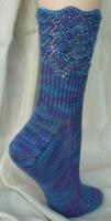 Beaded Offset Chevrons Socks