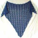 Beaded Lux Shawl hanging flat
