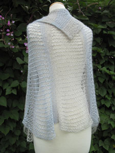 Half-note Symphony Shawl back view