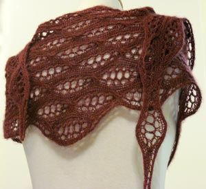 Shallow Sideways Tri Shawl