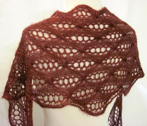 Shallow Sideways Tri Shawl