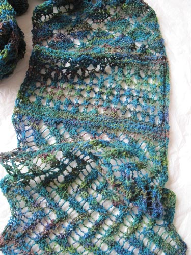 close-up of Lacy Interlacements Scarf
