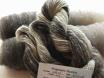 spinning jacob wool