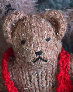 Knitted teddy bear