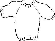 Miniature Sweater Ornament sketch