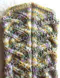 Beaded Swirls Socks - side detail