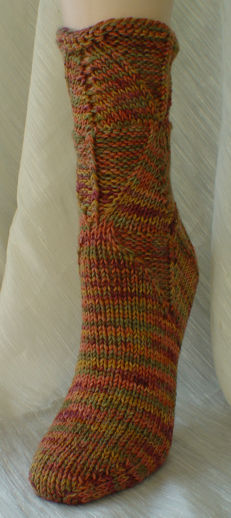 Shapely Sandal Socks - front view