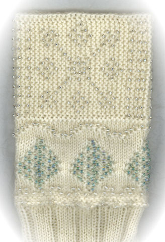 Beaded Winter Wonderland - front/back view