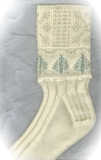 Beaded Winter Wonderland Socks