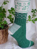 Beaded Shamrock Socks