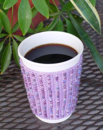 Simple Beaded cup cozy