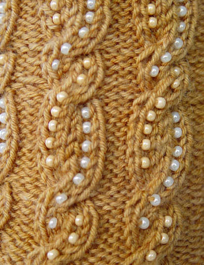 Detail of Daylight and Shadows Beaded Cable