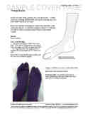 Sample cover page of HeartStrings Thong Socks pattern