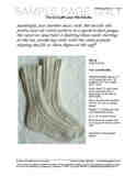 Sample cover page of HeartStrings Toe-to-Cuff Lace Rib Socks pattern