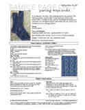 Sample cover page of HeartStrings Parting Ways Socks pattern